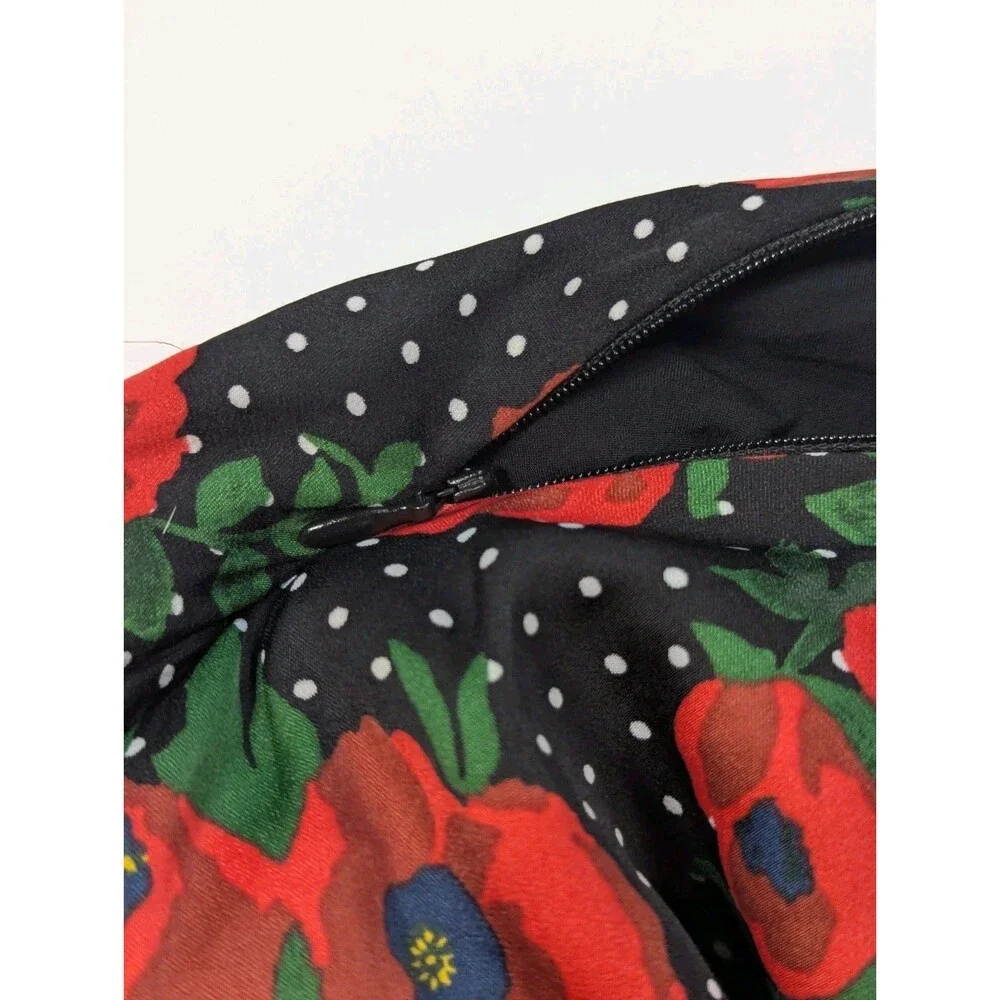 Free People Dress Poppies And Polka Dots